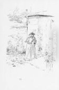 Confidences In The Garden (w. 60; S./s./t. 100) by James Abbott McNeill Whistler