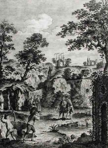 Frontispiece for Grotesque Architecture, or Rural Amusement, by William Wrighte, published 1768 by Thornthwaite, A.