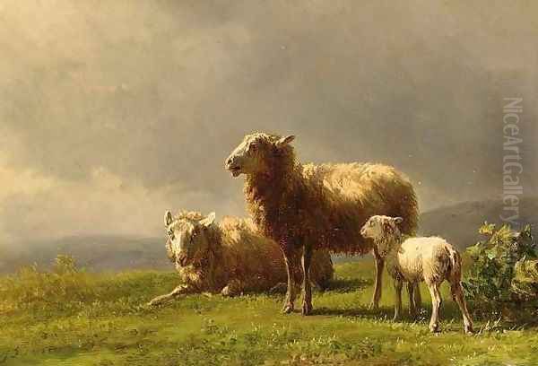 Sheep in a Meadow - view 1