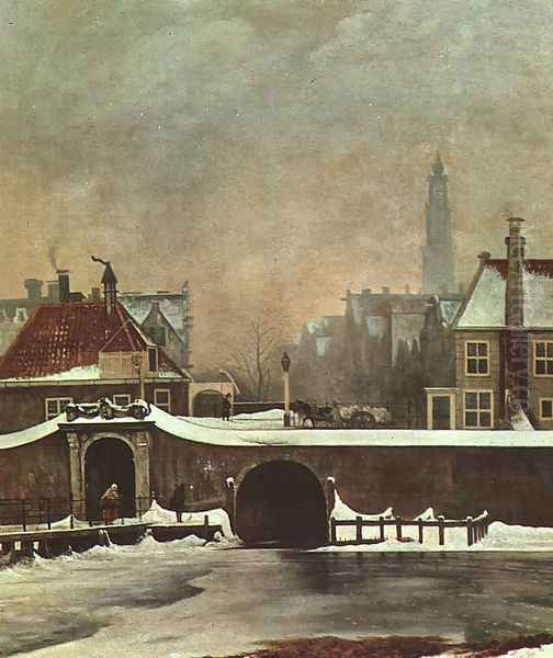 The Raampoortje Gate at Amsterdam 1809 - view 1