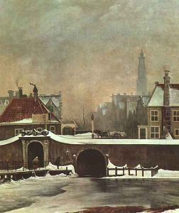 The Raampoortje Gate at Amsterdam 1809 by Wouter Johannes van Troostwijk