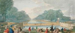 A View of the great Canal of Fontainebleau, published 1794 by John Tinney