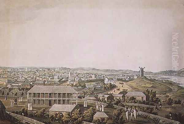 The town of Sydney in New South Wales, central section of a panoramic view, c.1821 - view 1