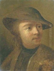 A peasant with a brown hat