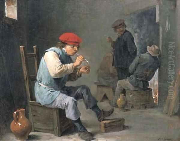 Smokers in a tavern - view 1