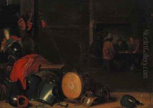 A guardroom interior by David The Younger Teniers