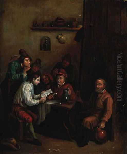 Peasants in an interior - view 1