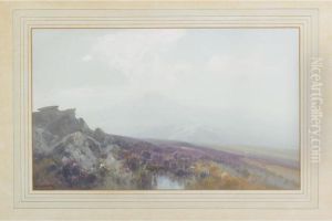 Moorland Scene by Frederick John Widgery
