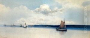 "estuary Of The Exe......" by Frederick John Widgery