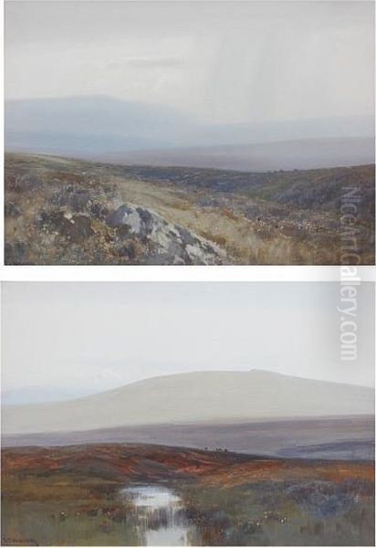 'cox's Tor, Dartmoor'; 'nr Steperton Tor,dartmoor' - view 1