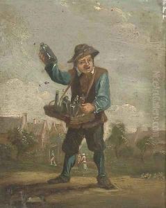 A wine seller by David The Younger Teniers