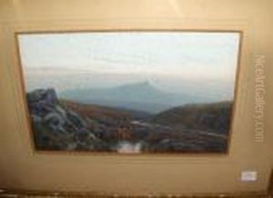 Moorland Scene by Frederick John Widgery