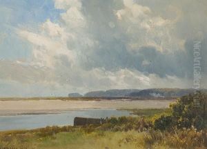 Langstone Cliff From Warren, West Exmouth by Frederick John Widgery