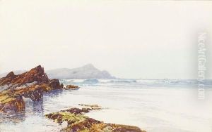 Towan Head, Newquay by Frederick John Widgery