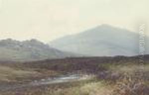 A Moorland Landscape by Frederick John Widgery