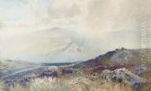 View Across The Misty Moor by Frederick John Widgery