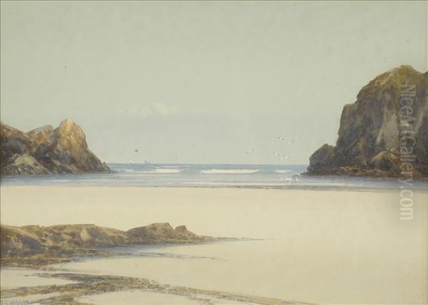Low Tide,near Bude, Cornwall - view 1