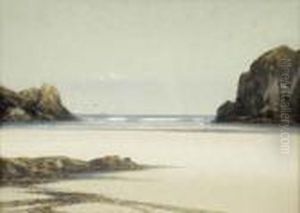 Low Tide, Near Bude by Frederick John Widgery