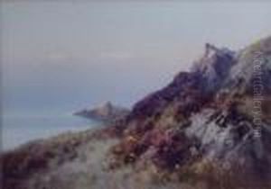 Twoaspects Of Morte Point, Morthoe, N Devon by Frederick John Widgery