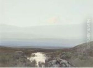 A Hazy Day On The Moor by Frederick John Widgery