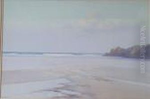 Low Tide,mawgan Porth, Newquay by Frederick John Widgery
