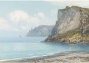 Beer Cliffs From Seaton Beach by Frederick John Widgery