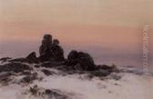 Vixen Tor, Dartmoor, Winter - view 1