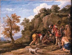 Joseph put into the Well by his Brothers by David The Younger Teniers