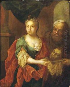 Salome and Herodius with the Head of John the Baptist