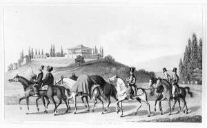 Mode of Travelling in Turkey, from Journal of a Tour in the Levant by William Turner, engraved by L. Clark, published 1820 by William Turner