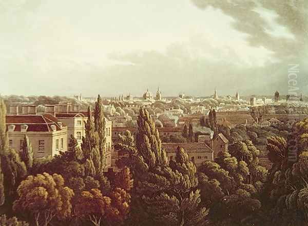 View of Oxford from the Gallery in the Observatory, engraved by J. Bluck, 1st July 1814 - view 1