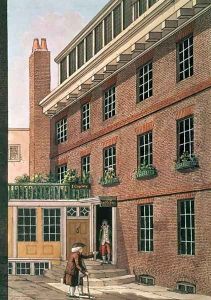 Dr Johnson and his servant, Francis at Bolt Court, Fleet Street, 1801 by Charles F. Tomkins