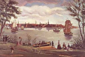 New York after Independence, seen from the East River