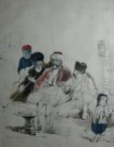 A Turkish Coffee House by Sir David Wilkie