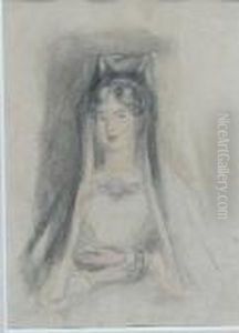Portrait Of A Lady With An Oriental Head-dress by Sir David Wilkie