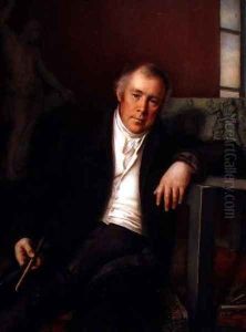 Portrait of Vasili Ivanovich Demut-Malinovsky 1779-1846 1830 by Mikhail Ivanovich Terebenev