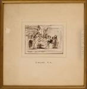 Figural Group At Table by Sir David Wilkie
