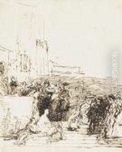 Leaving The Manse by Sir David Wilkie