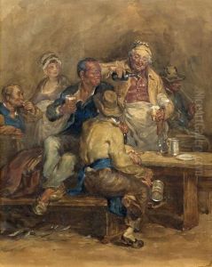 Szenerie Im Wirtshaus by Sir David Wilkie