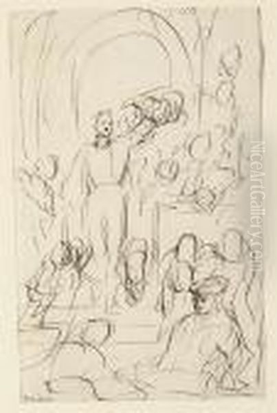 Five Studies For 'general Sir 
David Baird Discovering The Body Ofsultan Tippoo Sahib After Having 
Captured Seringapatam On 4 May1799' (1839), Two With Studies On The 
Verso - view 1