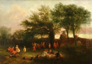 A Village Gathering by Sir David Wilkie