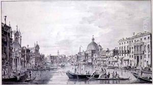 View of the Grand Canal, Venice, c.1800 by Francesco Triconi