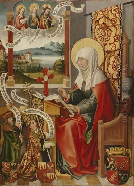 St. Brigit Writing Down her Revelations, c. 1505 - view 1