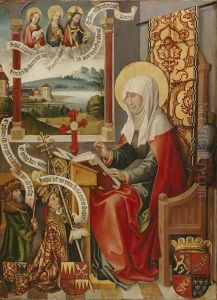 St. Brigit Writing Down her Revelations, c. 1505 by Hans Traut