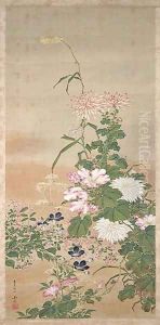 Flowers of autumn by Abe Kan Torin
