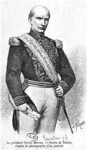 Gabriel Garcia Moreno 1821-75 president of Ecuador by Henri Thiriat