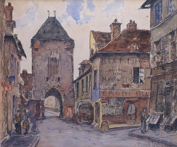 Moret Sur Loing, La Porte Medievale Donnant Sur La Riviere by Frank Will