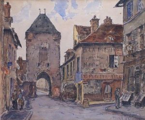 Moret Sur Loing, La Porte Medievale Donnant Sur La Riviere by Frank Will