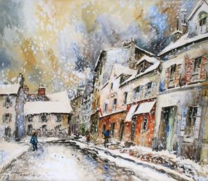 Paris, 
Montmartre Sous La Neige by Frank Will