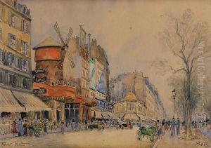 Paris, Le Moulin Rouge by Frank Will